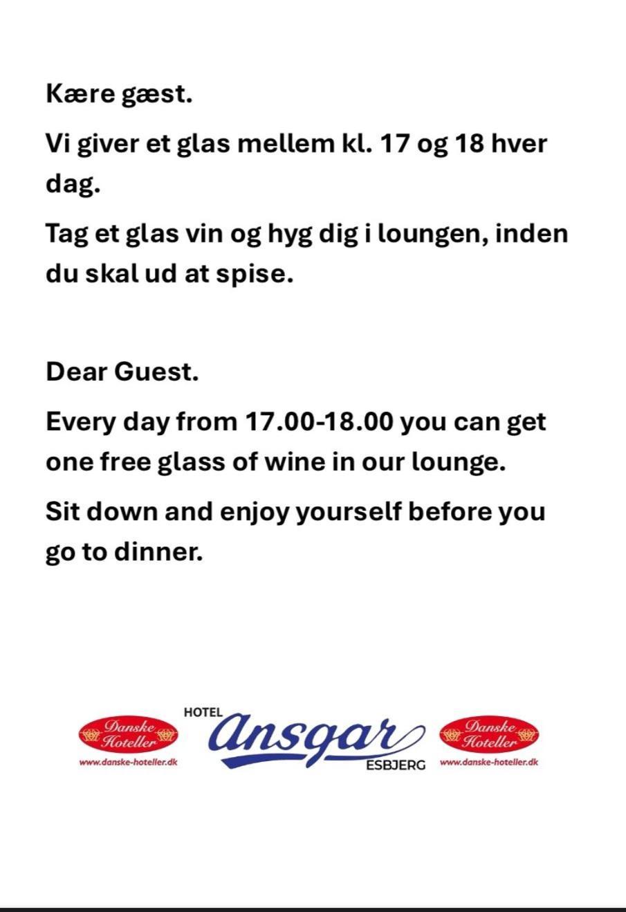Hotel Ansgar Esbjerg Esterno foto